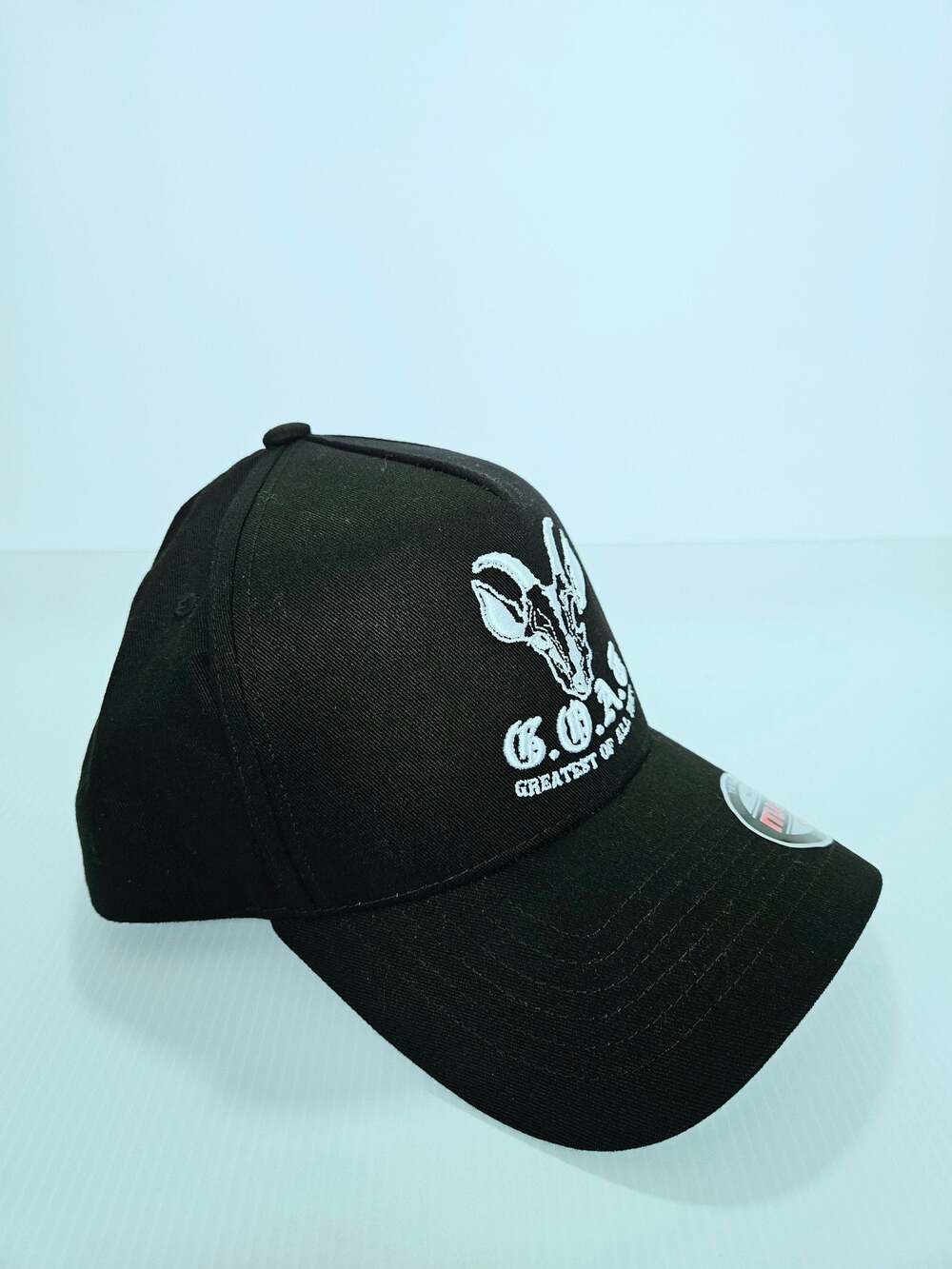 Muka Headwear G.O.A.T Greatest of All Time Black Snapback Hat - Picture 8 of 10